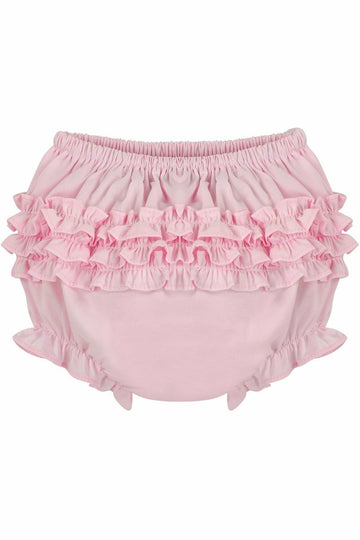 Baby Girls Ruffle Diaper Covers - Pink Bloomers - Carriage Boutique