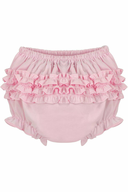 Baby Girls Ruffle Diaper Covers - Pink Bloomers - Carriage Boutique