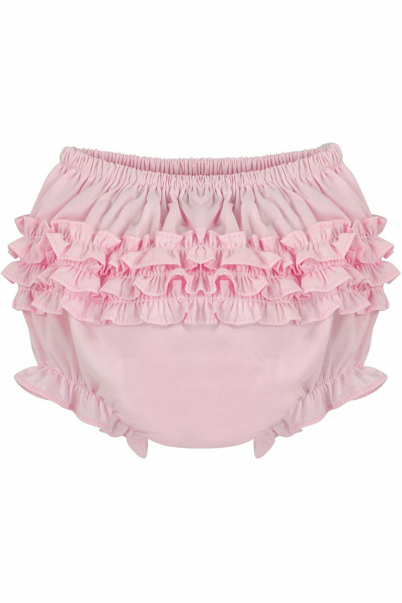 Baby Girls Ruffle Diaper Covers - Pink Bloomers - Carriage Boutique