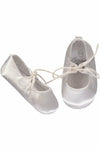 Baby Boys Christening/Baptism Shoes Leather Soft Soles with Shoelace Bow - Carriage Boutique