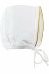 Baby Boy Knit Pearl Gold Cross Outfit + Bonnet - Carriage Boutique