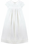  Baby White Tucks and Trim Gown + Bonnet, , Carriage Boutique, Imagewear 