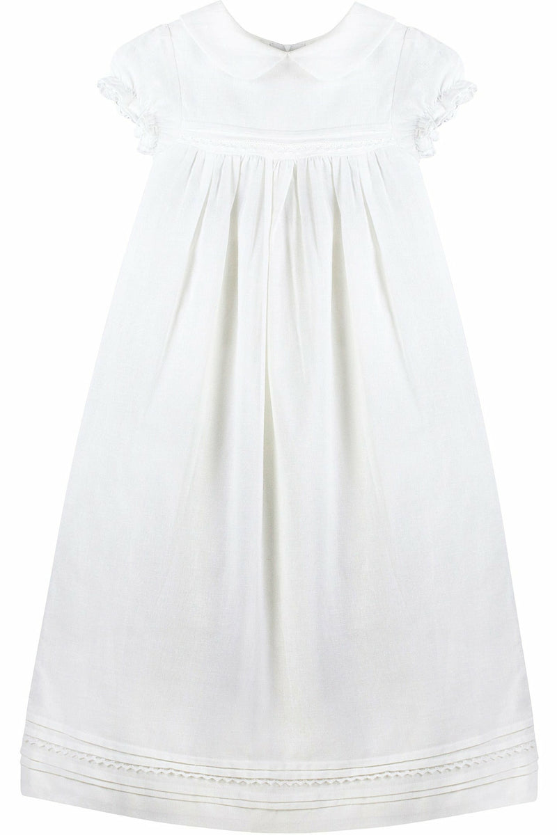  Baby White Tucks and Trim Gown + Bonnet, , Carriage Boutique, Imagewear 