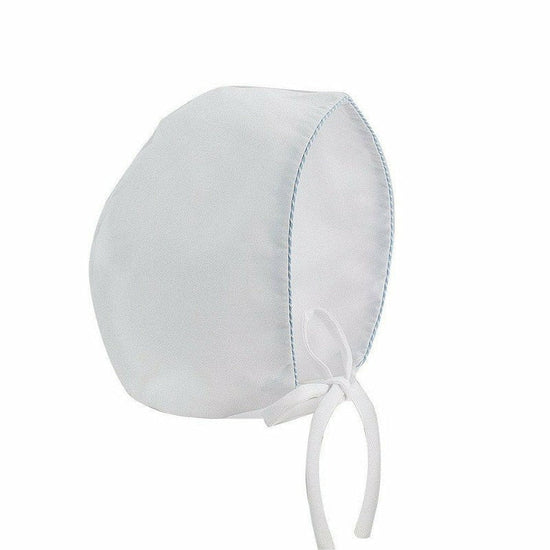 Baby Boy Baptism Bubble Hand Embroidered Cross with Bonnet 4