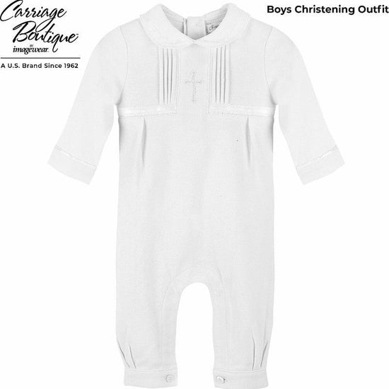 Baby Boy Christening Outfit Elegant Cross with Hat 3