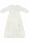 Baby Christening & Baptism Gown Pebble Stitch with Removable Skirt