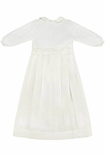 Baby Christening & Baptism Gown Pebble Stitch with Removable Skirt