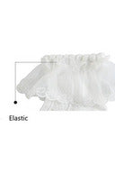 Baby Girl Christening & Baptism Socks Angel Wing Lace 3