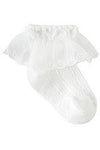 Baby Girl Christening & Baptism Socks Angel Wing Lace