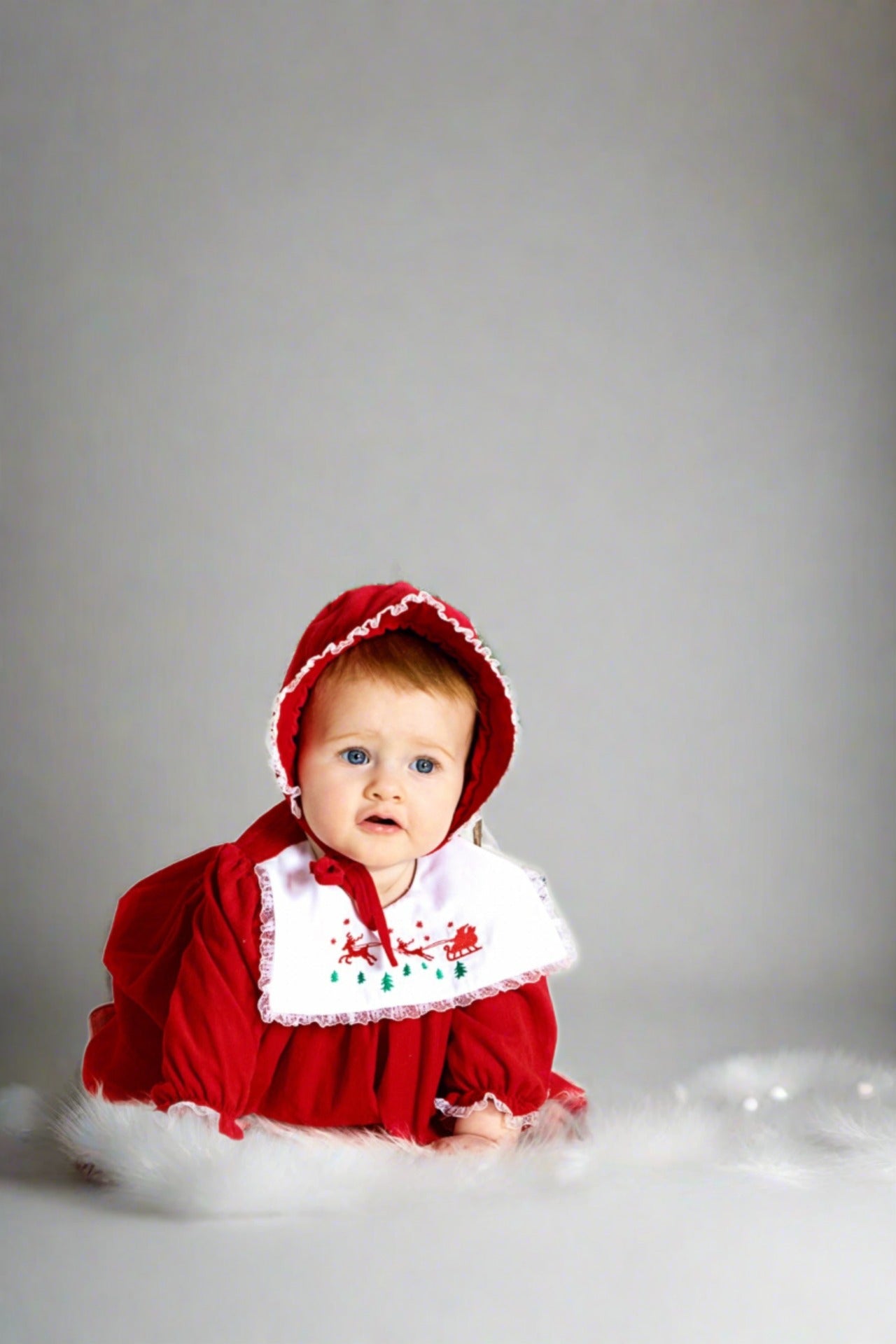Baby Christmas Reindeer Long Sleeve Dress Carriage Boutique Baby Christmas Reindeer Long Sleeve Dress Carriage Boutique