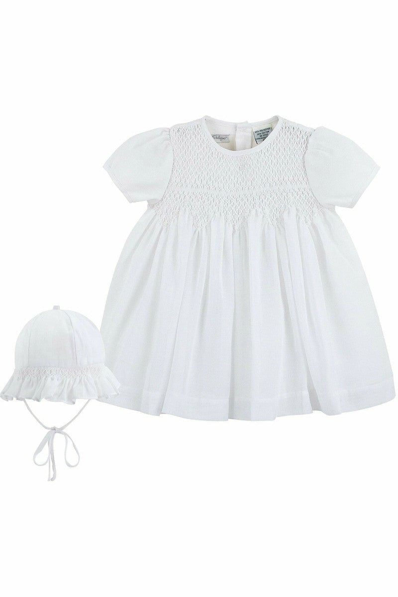 Baby Girl Special Occasion Voile Dress with Bonnet 2
