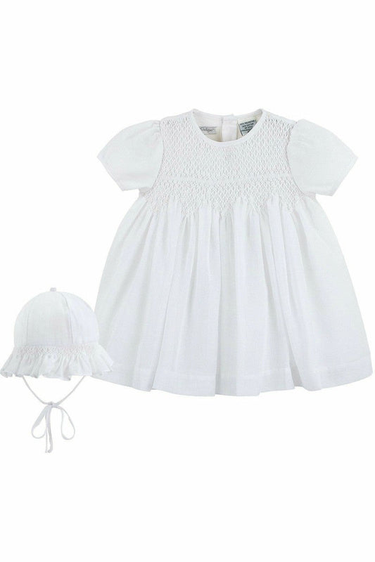 Baby Girl Special Occasion Voile Dress with Bonnet 2