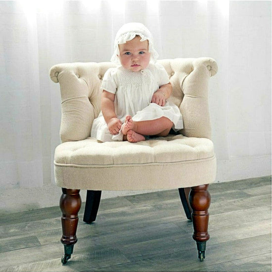 Baby Girl Special Occasion Voile Dress with Bonnet 7