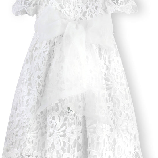 Baby Girl White Lace Christening & Baptism Gown 3