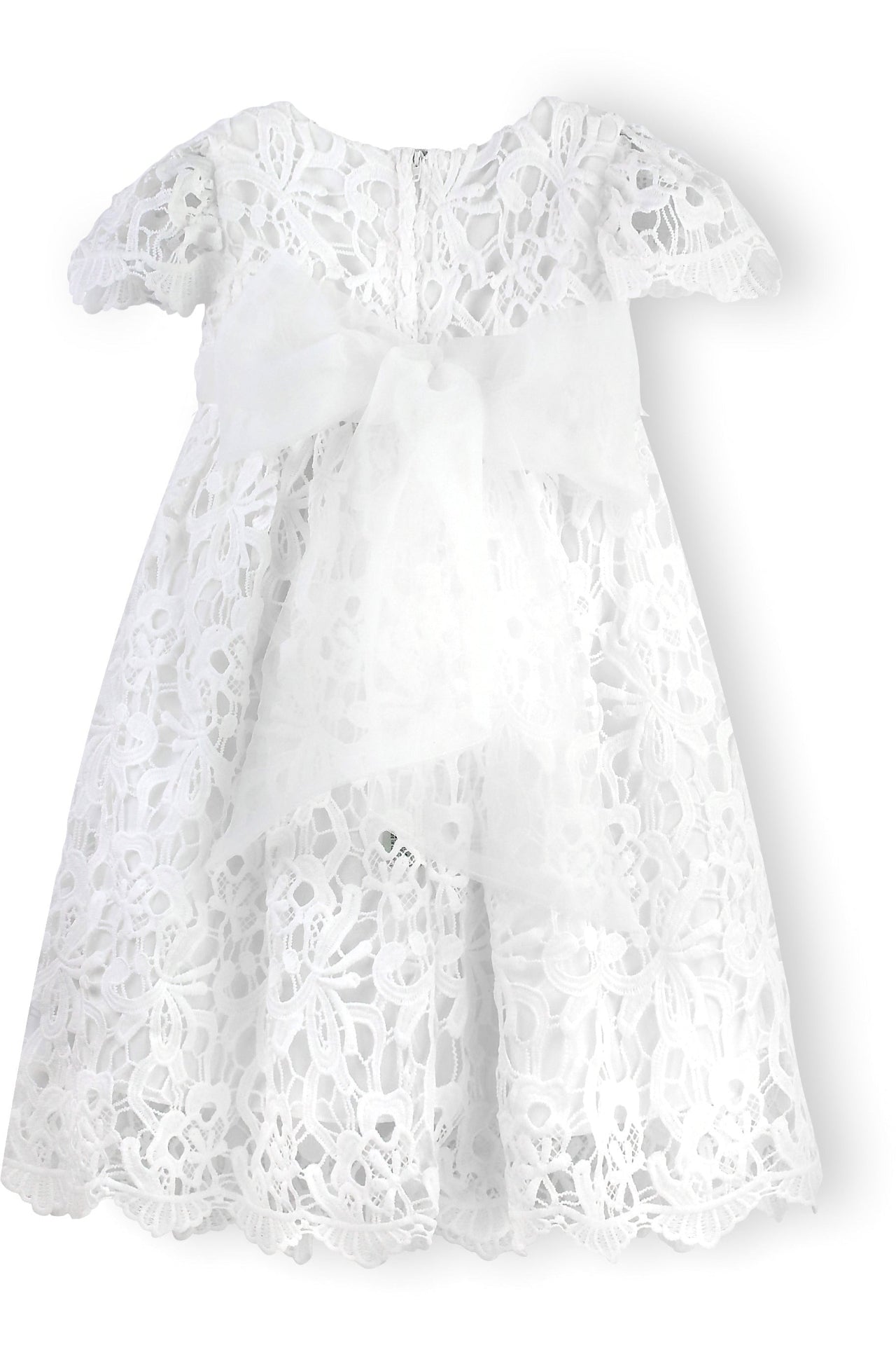 Baby Girl White Lace Christening & Baptism Gown 3