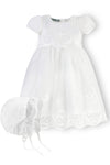Baby Girl White Princess Christening Lace Gown 2