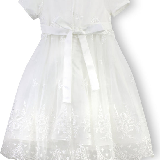 Baby Girl White Princess Christening Lace Gown 3