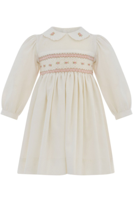 Baby Girls Long Sleeve Embroidered Dress
