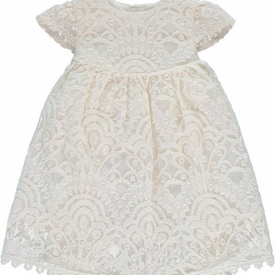Baptism & Christening Lace Dress with Bonnet 5