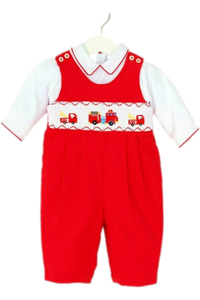 Basic Firetruck Baby Boy Longall - Carriage Boutique
