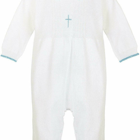 Boys' Long Christening & Baptism Outfit Set – Blue Cross By Carriage Boutique 4