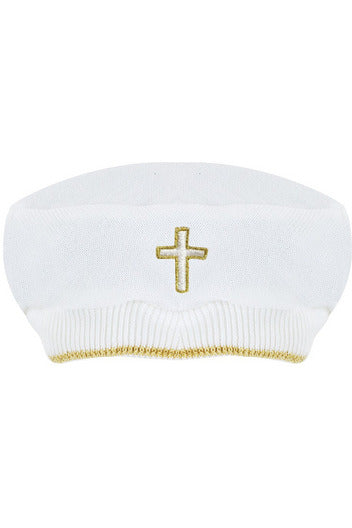 Boys' Long Christening & Baptism Outfit Set – Gold Cross by Carriage Boutique 4