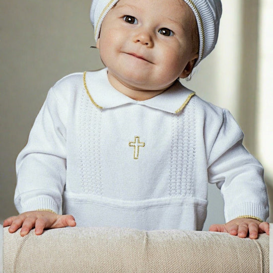 baby baptism dress Boys' Long Christening & Outfit Set – Gold Cross – Carriage Boutique The measurements listed below are the actual measurements of the gown Camila - Baby Girl Baptism