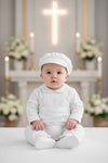 Boys' Long Christening & Baptism Outfit Set – Soft Cotton with Cross by Carriage Boutique