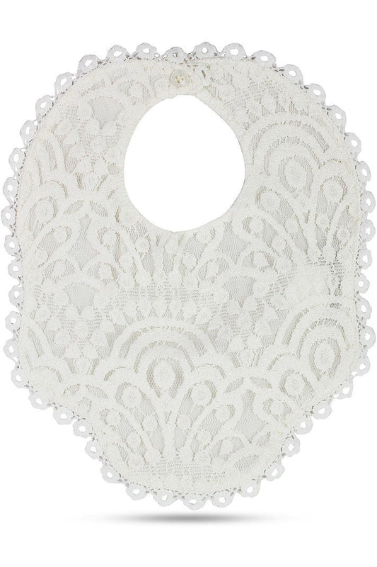 Carriage Boutique Elegant Christening & Baptism Lace Bib