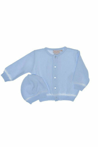 Diamond Sweater and Hat in Blue [product_tags] sweater- Carriage Boutique
