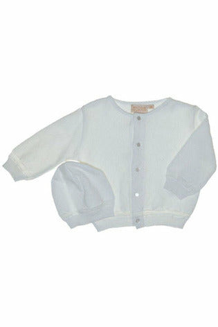 Diamond Sweater and Hat in White [product_tags] sweater- Carriage Boutique
