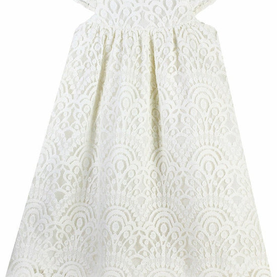 Elegant Lace Christening & Baptism Gown with Bonnet 3