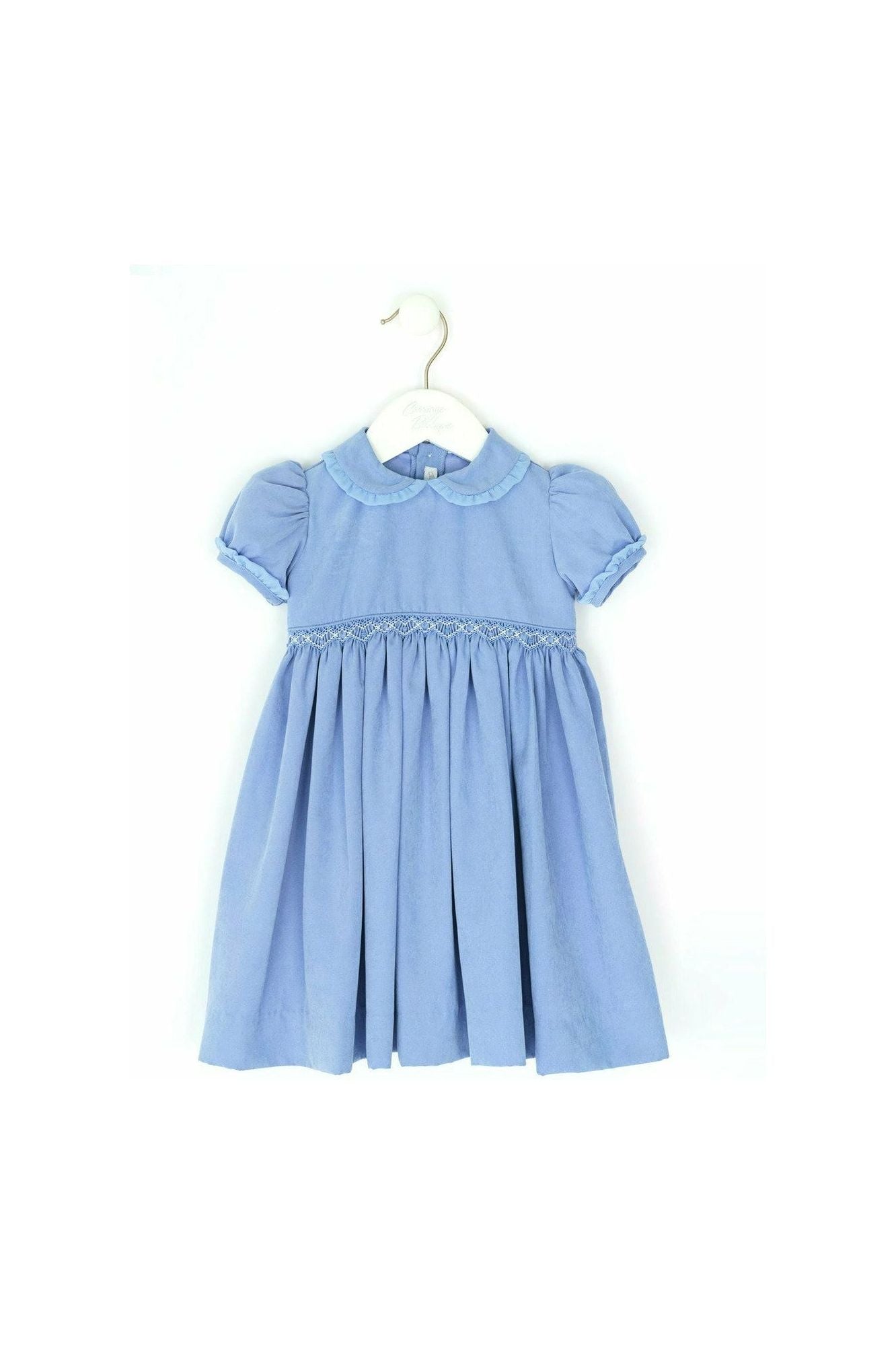 Light Blue Short Sleeve Dress - Carriage Boutique