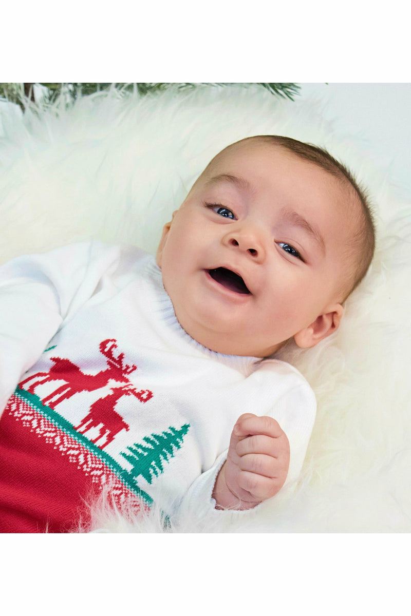 Reindeer Crewneck Sweater (Boy) - Baby & Toddler
