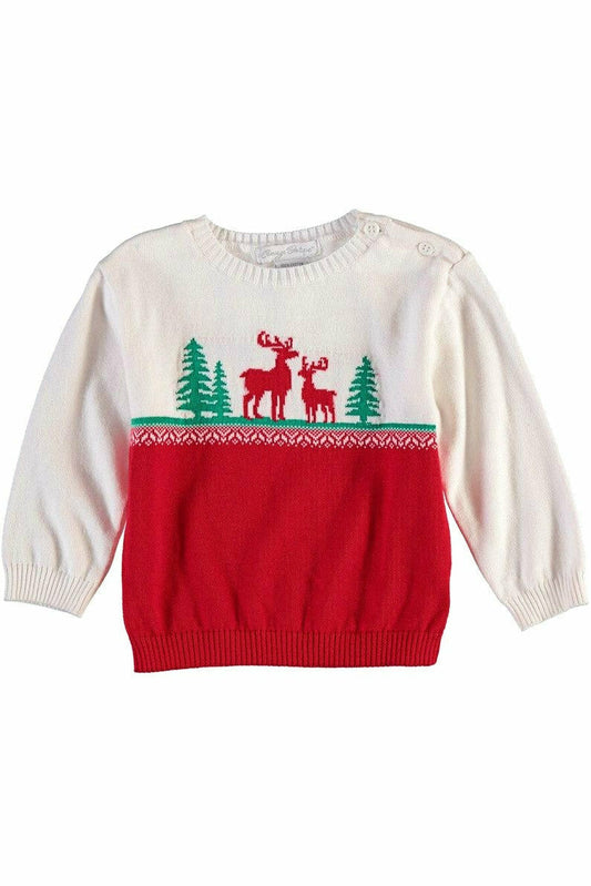 Reindeer Crewneck Sweater - Carriage Boutique