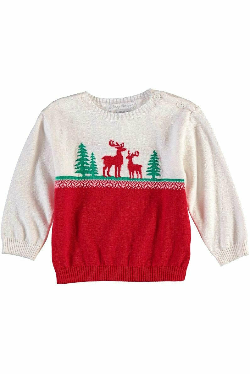 Reindeer Crewneck Sweater - Carriage Boutique