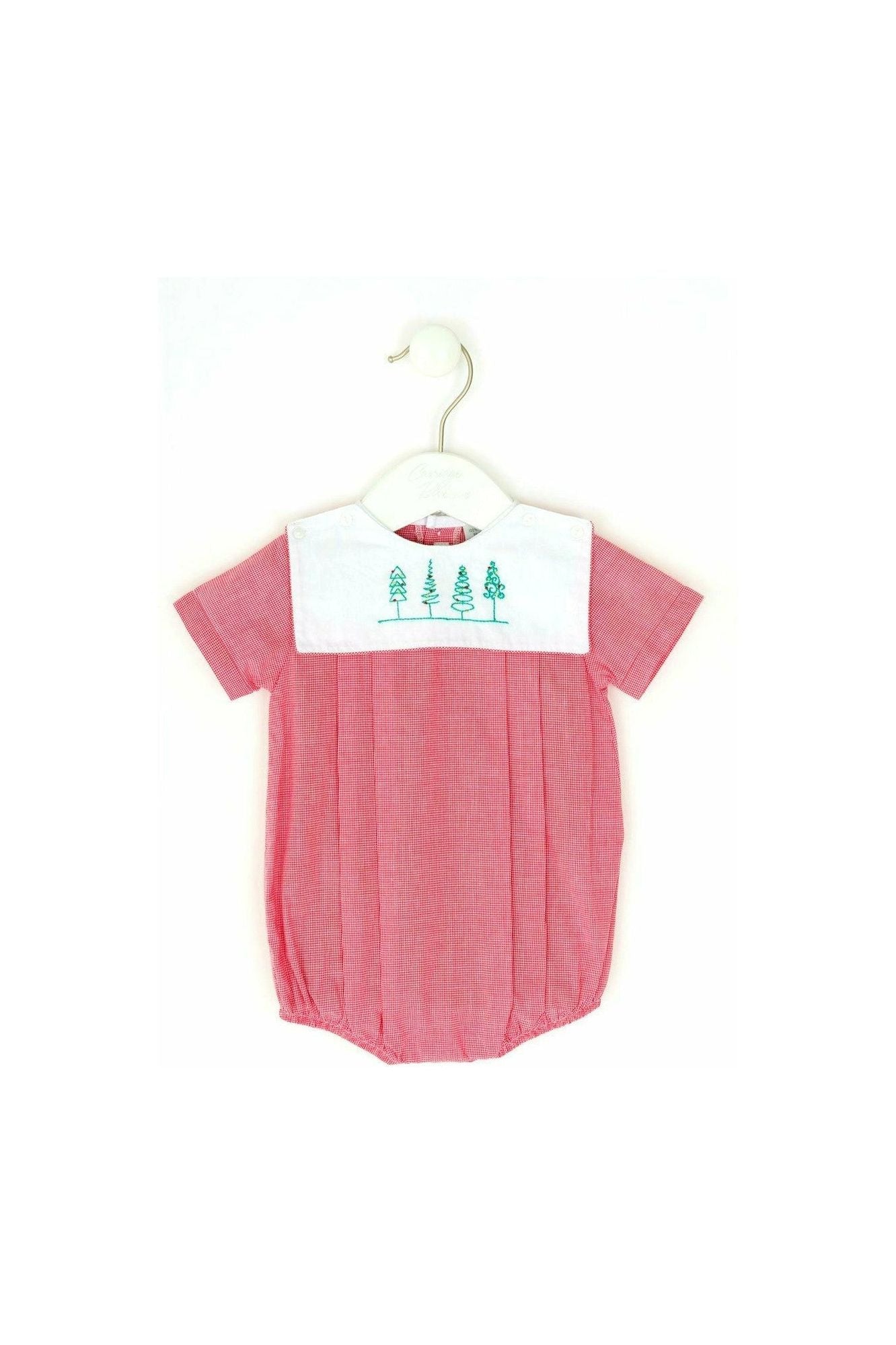 Removable Holiday Baby Bib Bubble Romper