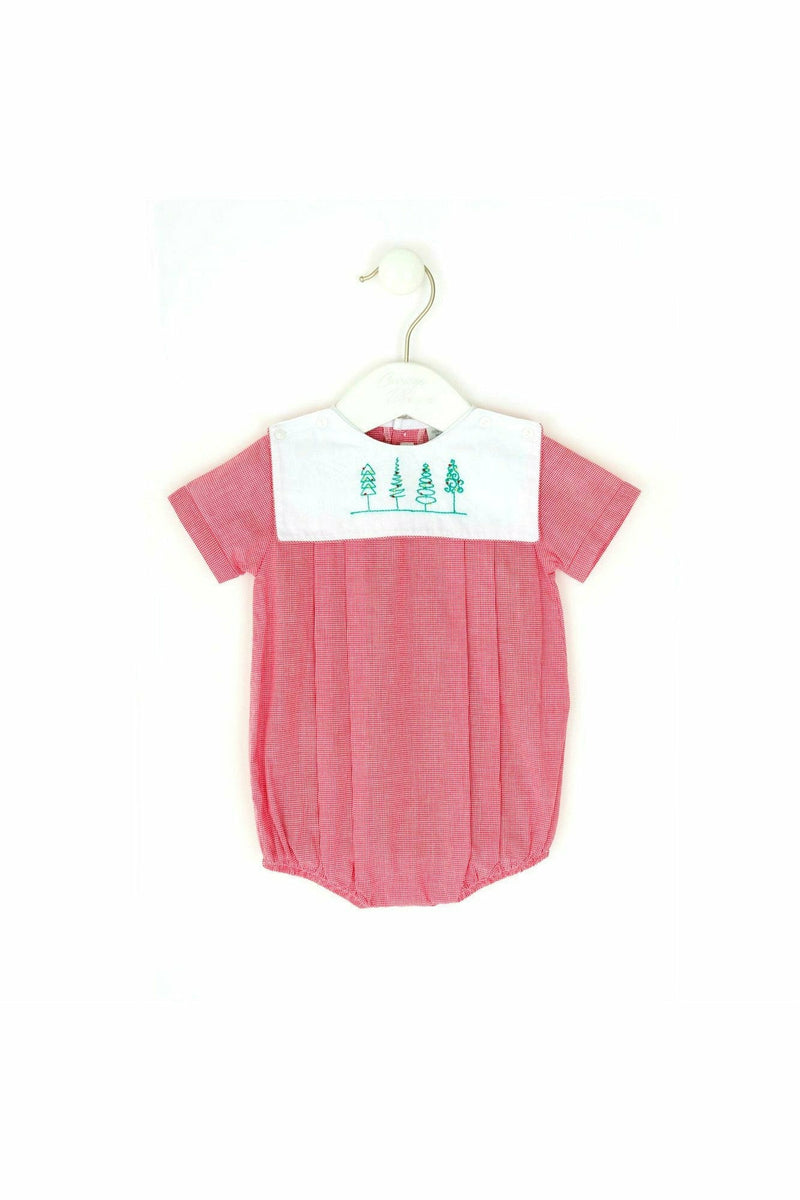Removable Holiday Baby Bib Bubble Romper