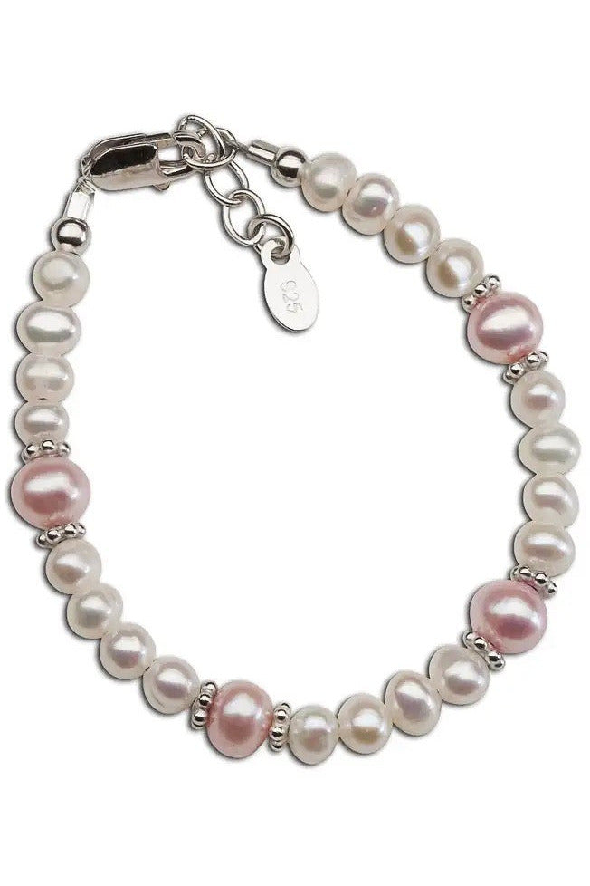 Addie - Sterling Silver Pearl Baby and Kids Bracelet - Carriage Boutique