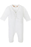 Baby Boy Christening Outfit with Attached Vest and Matching Bonnet 4 - Carriage Boutique