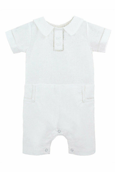 Formal Baby Boy Romper - Summer Outfit- Carriage Boutique