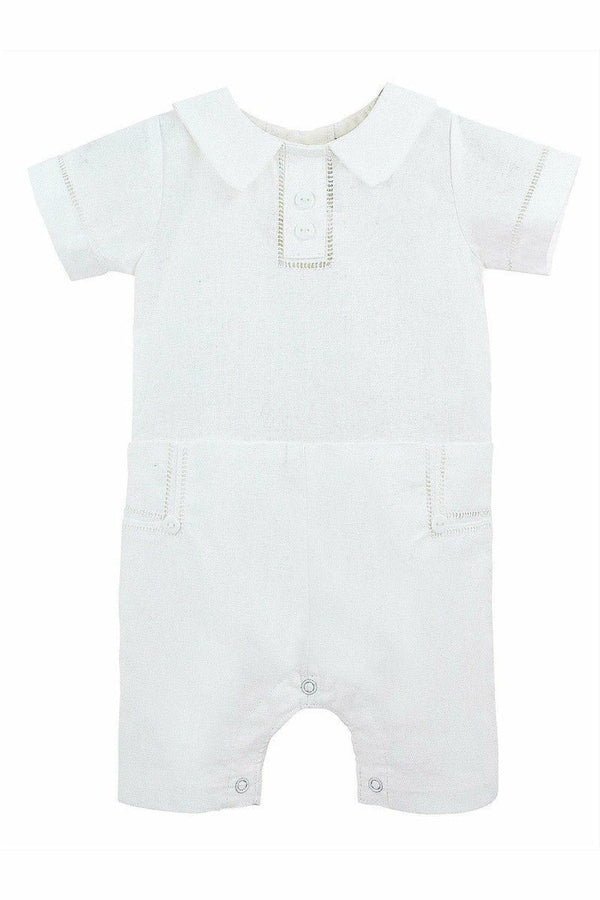 Formal Baby Boy Romper - Summer Outfit- Carriage Boutique