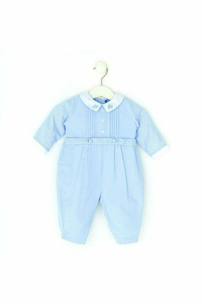 baby boy romper with pintuck
