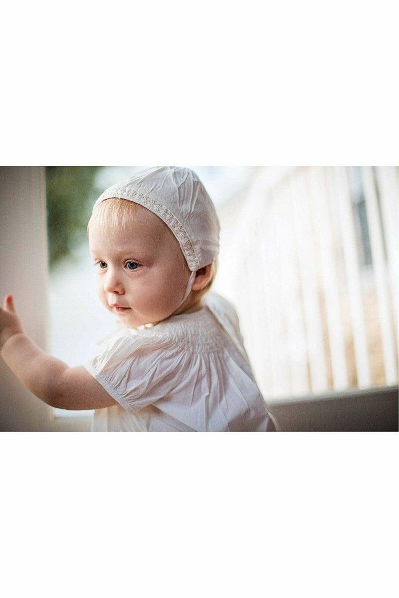 Baby Girl Classic Christening Bishop Dress & Bonnet 6 - Carriage Boutique