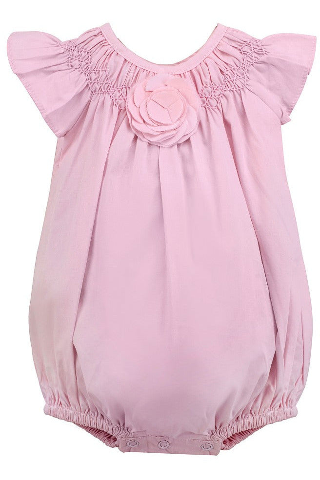 Baby Girl Flower Bubble Romper - Carriage Boutique