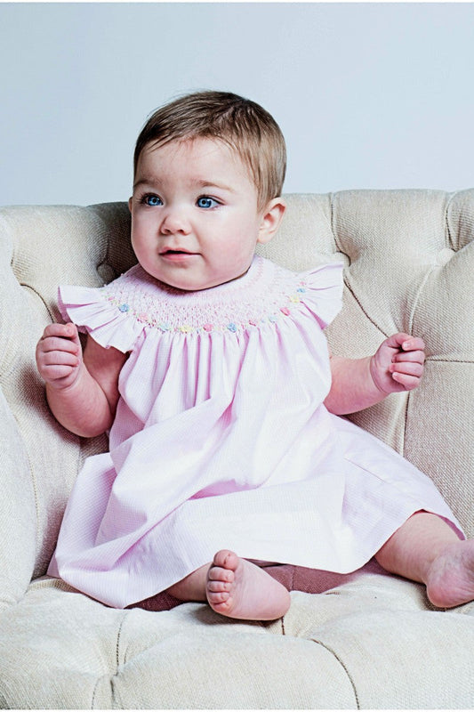 Carriage Boutique Pink Baby Girl Bishop Dress 3