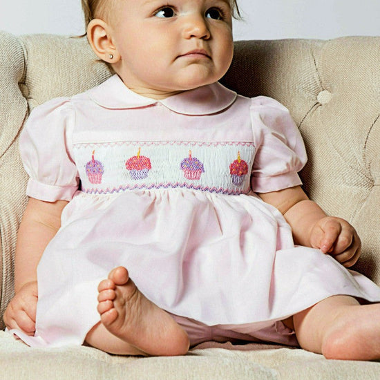 Carriage Boutique Pink Cupcake Baby Girl Dress - 18M Carriage Boutique Pink Cupcake Baby Girl Dress - 18M