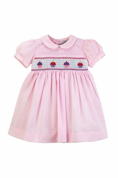 Carriage Boutique Pink Cupcake Baby Girl Dress