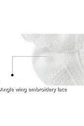 Baby Girl Socks Angel Wing Lace 3 - Carriage Boutique
