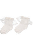Baby Girl Socks Angel Wing Lace - Carriage Boutique